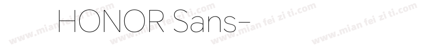 荣耀字体HONOR Sans字体转换